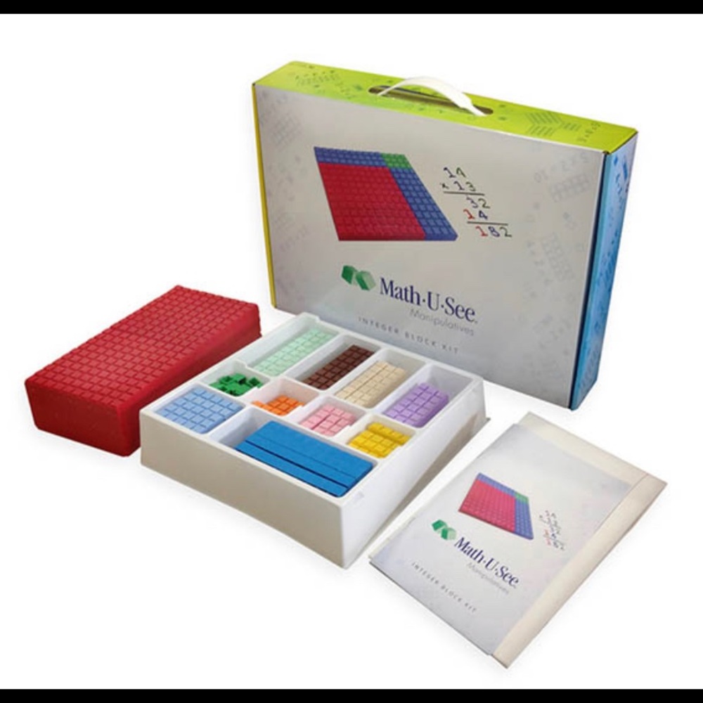 Math u see manipulatives block set NEW Integer kit